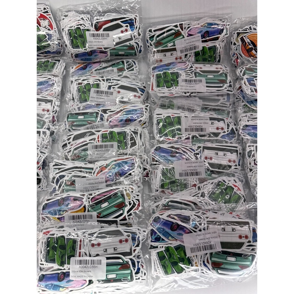 JDM Stickers Wholesale Lot 40 Packs x200pcs GTR Supra RX7 Skyline Vinyl Decal - Picture 4 of 7